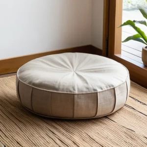 Almohadón Zafu de Meditación Ergonómico con Semillas Orgánicas